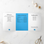 メモリアルフローラ3つ折り文字折りアナウンス 三つ折り案内状 (内部)