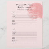 メモリアルブックフィラーコーラルピンクローズサインインページ (正面)