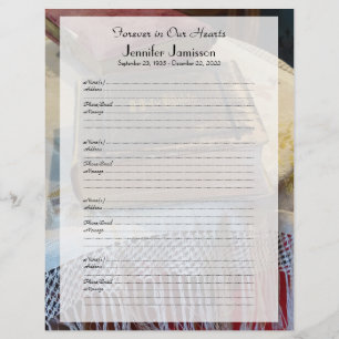 メモリアルブックフィラーサインインページヴィンテージ聖書