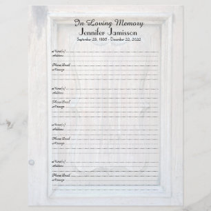 メモリアルブックフィラーサインインページ旧木造ドア