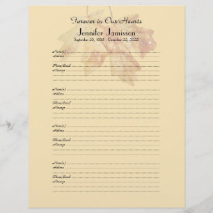 メモリアルブックフィラーサインイン4ページ/ページ