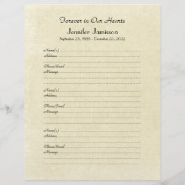 メモリアルブックフィラーページ動揺して、クリーム紙