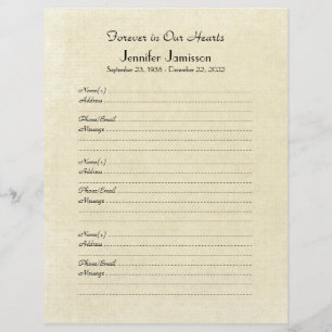 メモリアルブックフィラーページ動揺して、クリーム紙