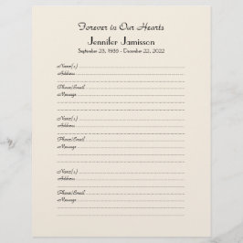 メモリアルブックフィラーページ、オフ白