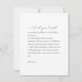 メモリアルブルーと金ゴールド写真葬儀記念インヴィ 招待状 (裏面)