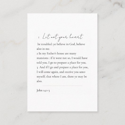 メモリアルブルーと金ゴールド写真葬儀記念Keepsake Busi 名刺 (裏面)