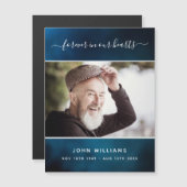 メモリアルブルースカイ写真の愛常に磁石 (正面/裏面)