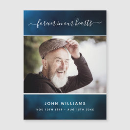 メモリアルブルースカイ写真の愛常に磁石