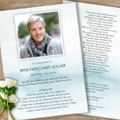 メモリアルブルー悔やみや弔慰葬儀サンキューカード