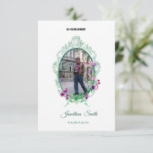 メモリアルプログラムカードテンプレート 招待状 (スタンド正面)