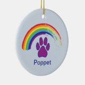 メモリアルペットセラミックスサークルの木飾り セラミックオーナメント (右)