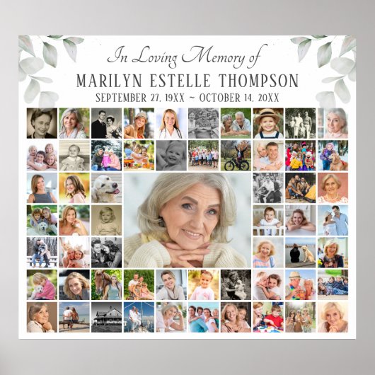 メモリアルボタニカル　愛する記憶　59枚の写真 ポスター (正面)