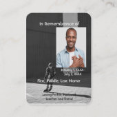 メモリアルポケットカードアスリートローラーブレードスケートで滑る 名刺 (正面)