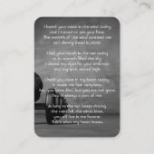 メモリアルポケットカードジムフィットネストレーナーウェイト 名刺 (裏面)