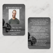 メモリアルポケットカードジムフィットネストレーナーウェイト 名刺 (正面/裏面)