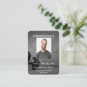 メモリアルポケットカードジムフィットネストレーナーウェイト 名刺 (スタンド正面)