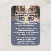 メモリアルポケットカードスノーシューズ 名刺 (裏面)