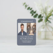 メモリアルポケットカードスノーシューズ 名刺 (スタンド正面)