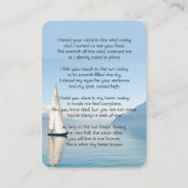 メモリアルポケットカードセーリングボート 名刺 (裏面)