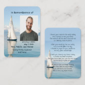 メモリアルポケットカードセーリングボート 名刺 (正面/裏面)