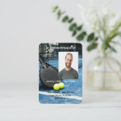 メモリアルポケットカードテニスゲームラケットボール 名刺 (スタンド正面)