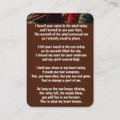 メモリアルポケットカードニッター編み物 名刺 (裏面)