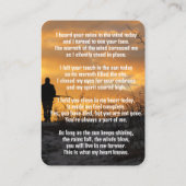 メモリアルポケットカードハンター狩りストーキングゲーム 名刺 (裏面)