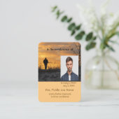 メモリアルポケットカードハンター狩りストーキングゲーム 名刺 (スタンド正面)