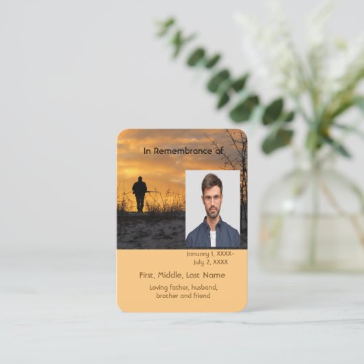 メモリアルポケットカードハンター狩りストーキングゲーム 名刺 (スタンド正面)