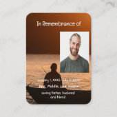 メモリアルポケットカードフライ釣り漁師 名刺 (正面)