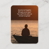 メモリアルポケットカードフライ釣り漁師 名刺 (裏面)