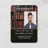 メモリアルポケットカードブックリブラリアン 名刺 (正面)