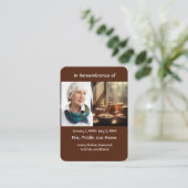 メモリアルポケットカードベーキングベーカリー調理師 名刺 (スタンド正面)