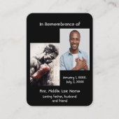 メモリアルポケットカードボクシングボクサー 名刺 (正面)