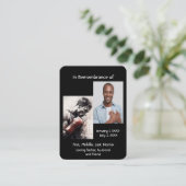 メモリアルポケットカードボクシングボクサー 名刺 (スタンド正面)