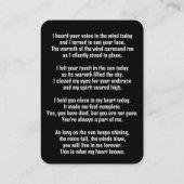 メモリアルポケットカードボクシングボクサー 名刺 (裏面)