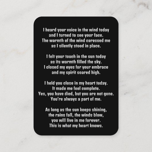 メモリアルポケットカードボクシングボクサー 名刺 (裏面)