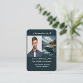 メモリアルポケットカードボート舟遊びモーターボート 名刺 (スタンド正面)