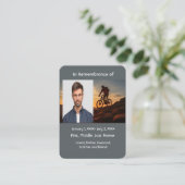 メモリアルポケットカードマウンテンバイクサイクリング 名刺 (スタンド正面)