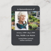 メモリアルポケットカード庭園庭園 名刺 (正面)