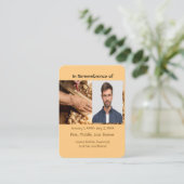 メモリアルポケットカード木工大工 名刺 (スタンド正面)