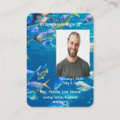 メモリアルポケットカード水族館ダイビング熱帯魚 名刺 (正面)