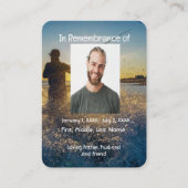 メモリアルポケットカード海フライ釣り漁師 名刺 (正面)