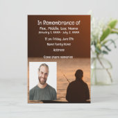 メモリアルポケットカード海フライ釣り漁師 招待状 (スタンド正面)