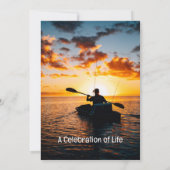 メモリアルポケットカード海フライ釣り漁師 招待状 (裏面)