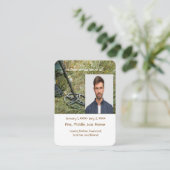 メモリアルポケットカード金属探知機 名刺 (スタンド正面)