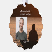 メモリアルポケットカード魚釣り漁師 オーナメントカード (左)