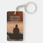 メモリアルポケットカード魚釣り漁師 キーホルダー (裏面)