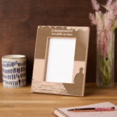 メモリアルポケットカード魚釣り漁師 レーザー彫刻フレーム (左)