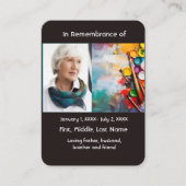 メモリアルポケットカー絵を描ドの画家の芸術 名刺 (正面)